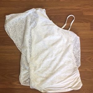 Studio Y One Shoulder White Tank